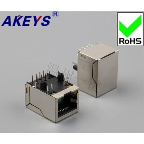 10PCS RJ45 socket network socket 5903-8P8C-rear foot-lamp-bullet-free-full package