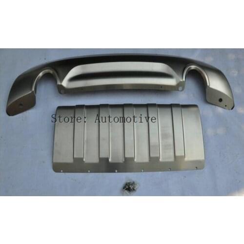 Stainless steel CAR SUV Front + Rear Bumper Protector Guard Skid Plate 2PCS For ford EKUGA Kuga 2013 2014 2015