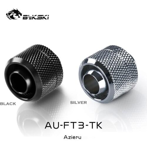 4pcs Azieru AU-FT3-TK,3/8"ID*5/8"OD 10x16mm Soft Tube Fittings,G1/4" PC Water Cooling Connector For Hose Pipe