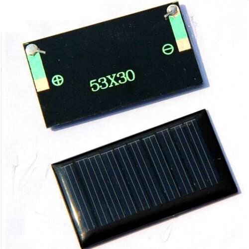 5V 30MA Mini Solar Cell Polycrystalline Solar PanelModule Diy Toy 53*30MM Education Kits 30pcs Wholesale FreeShipping