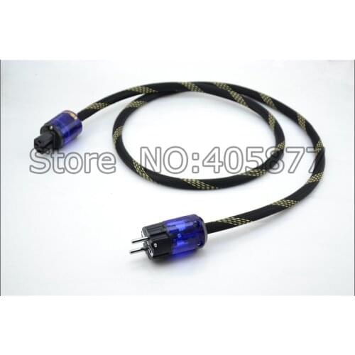 Hi-End OFC copper audiophile Schuko power cord cable EUR EU power cable 1.5M