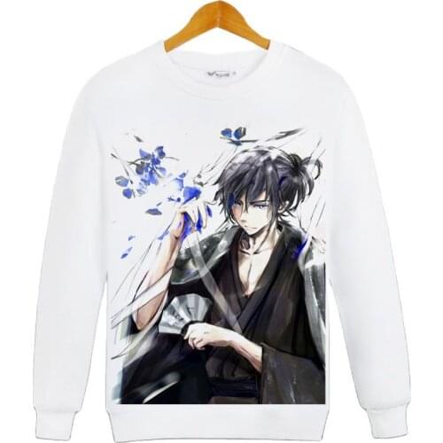 High-Q Unisex Anime Cos Noragami Yato Iki Hiyori Yukine Nora Cotton Casual O-Neck Hoodie Coat