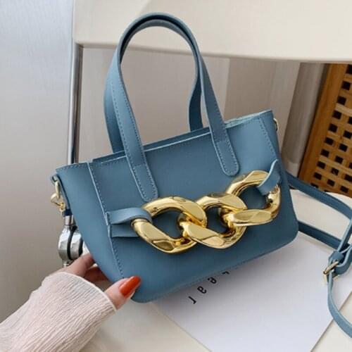 Classic Thick Chain Small Crossbody Bag 2021 Summer Fashion Brand Shoulder Handbags Female Travel Bag