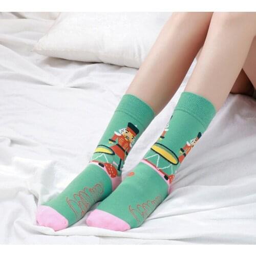 Hot Spring Gifts For The New Year Women Kawaii Mens Socks Cartoon Autumn Nature Animal Knitted Stockings Soft Funny Summer