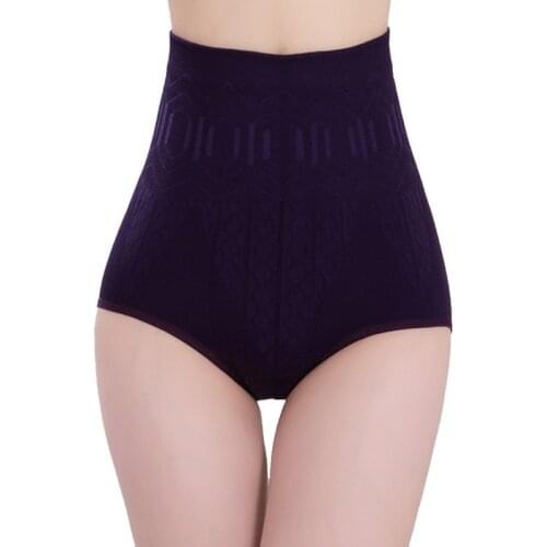 CALOFE New Underwear Women Panties High Rise Cotton Briefs Cueca Plus Transparent Panty Womens Sexy Underpants Lingerie