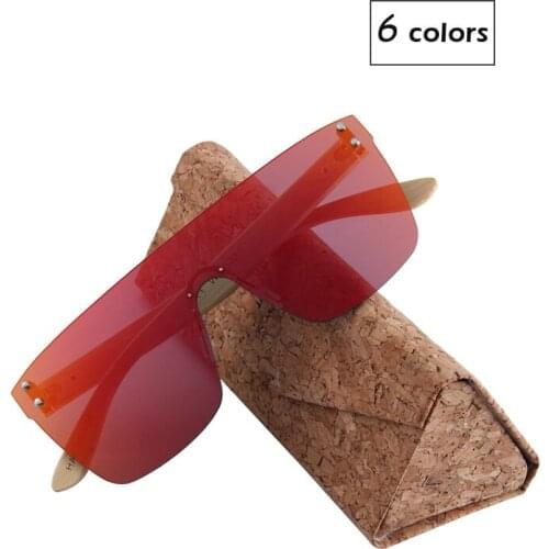New Product Men/Women Bamboo Wood Sunglasses Oversized Rimless Mirrored Sun Glass