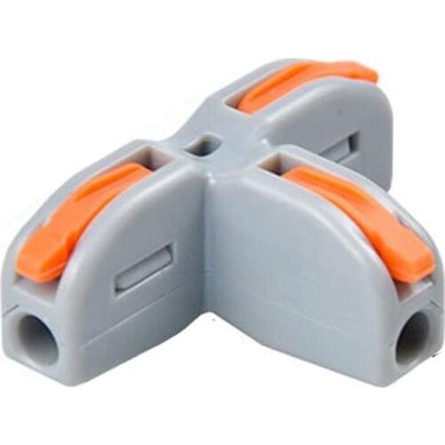 Main Power Distributor Universal T-Type Wire Connector Quick Distribution Terminal Transparent Copper Clip Home Electric Supply