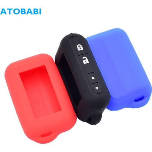 ATOBABI Silicone LCD Key Cases Skin For Starline E95 E66 E96 E63 E93 E60 E61 E90 E91 Two Way Car Alarm System Remote Fobs Cover