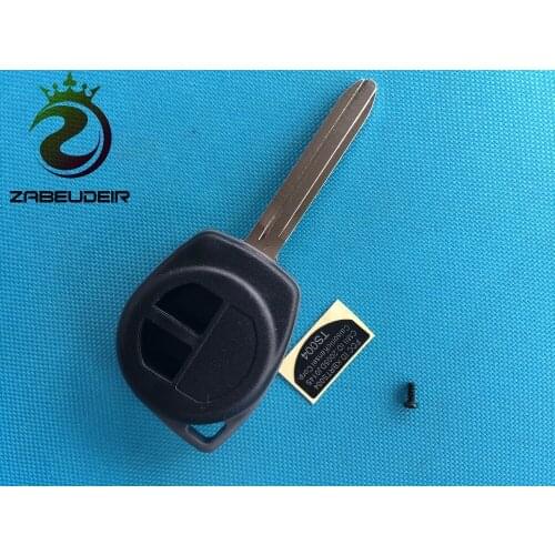 1pcs of new replacement case For Suzuki Grand Vitara 2 Button remote key FOB shell with toy43 key blade hot selling no logo