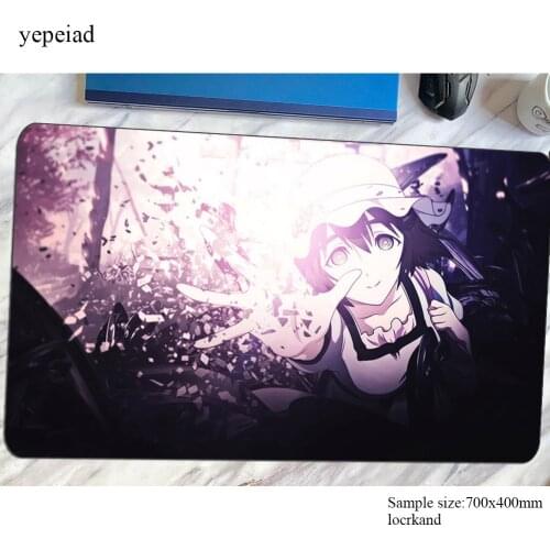 Steins gate mouse pad gamer hot sales gaming mousepad large notebook pc accessories Mass pattern laptop padmouse ergonomic mat