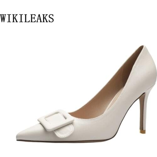 Pumps Women Shoes Party Shoes for Women Black Heels Wedding Heels Shoes for Women 2021 High Heels Zapatos De Mujer Tacon Medio