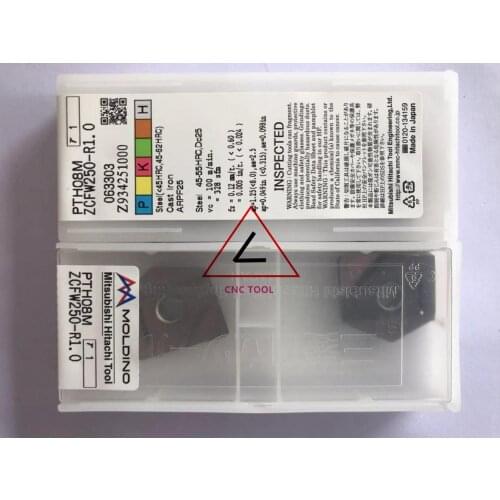 ZCFW250-R1.0 PTH08M 2pcs Hitachi high cutting performance CNC indexable inserts