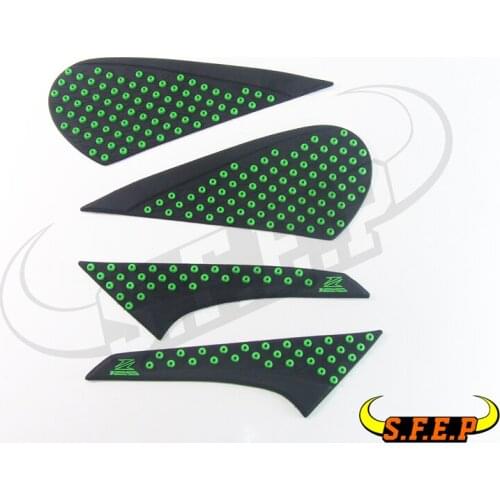Green Motorcycle Tank Traction Side Pad Gas Fuel Knee Grip Decal For Kawasaki Z125/Z125Pro 2016-2017