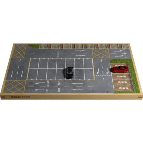 1:64 Collection of parking spaces on the ground Car model scene model collection Gift