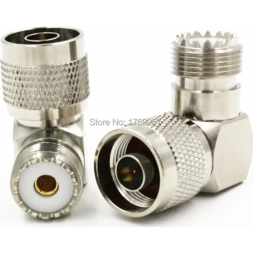 10PCS UHF SO239 SO-239 Female to N Male Right Angle RF Adapter Connector