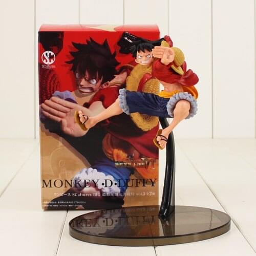 18cm One Piece Luffy Figure Toys Scultures Big Monkey D Luffy Battle Anime Model Dolls