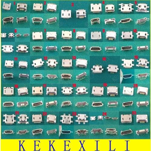 25model micro usb jack 5p 5 pins mini usb connector charging port socket for HTC Lenovo ZTE Huawei...mobile phone tablet pc mid