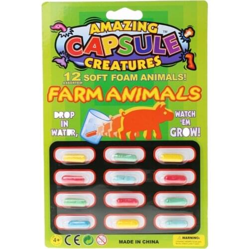 4PCS Magic Grow Capsules Baby Cognition Toys Educational Toy Larger In Water