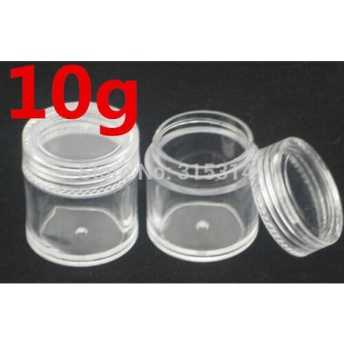 72pcs/lot 10g tall cream pot,empty nail art glitter dust powder case,cream jar