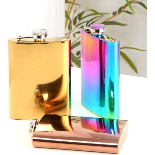 8Oz Outdoors Portable Stainless Steel Wine Pot Hip Flask Flagons Small Mini Container Bottle Beer Gift Travel Tour Drinkware