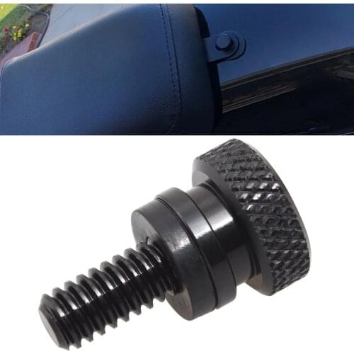 Mini Aluminum Rear Fender Seat Screw Bolt License Plate Hardware Black For Harley 96-Up XL Dyna Touring CVO Softail Models