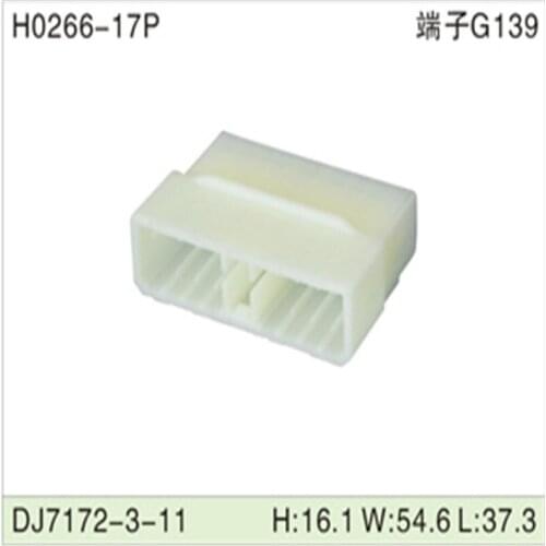 Free shipping 200pcs DJ7172-3-11 17Pin 3mm AMP Car Electrical Wire Connectors for VW,BMW,Audi,Toyota,NISSAN AND other