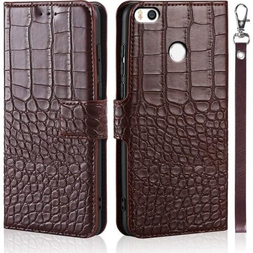 Phone Case for Xiaomi Mi 4S M4S Mi4S Case Wallet Crocodile Texture Leather Book Design Phone Coque Capa With Strap Card Holders