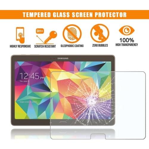For Samsung Galaxy Tab S 10.5 T800 T805 Full Tablet Tempered Glass 9H Premium Anti-fingerprint Film Protector Guard Cover
