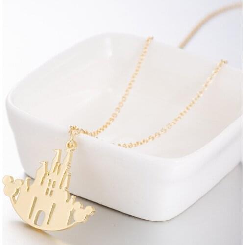 European and American stainless steel mouse necklace hollow mouse necklace female gift for friends