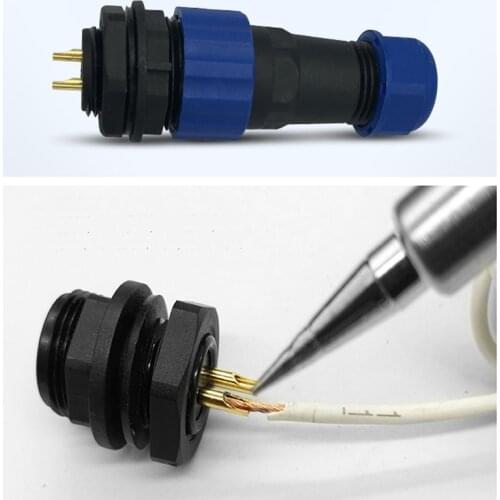 JY16-2-3-4-5-6-7-9pin Male and female connector, Outdoor waterproof connector, panel mount 16mm, plug and socket IP68