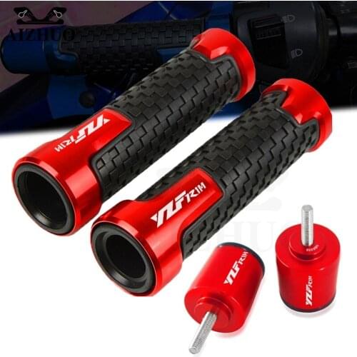 FOR YAMAHA YZF-R1M YZF Motorcycle Handlebar Grips Ends 22mm Handle Bar Cap End Plug YZFR1M 2015 2016 2017 2018 2019 2020 2021