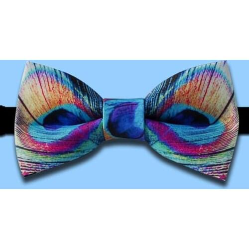 Novelty Men or Womens Bow Tie Bowtie - Feather Shape