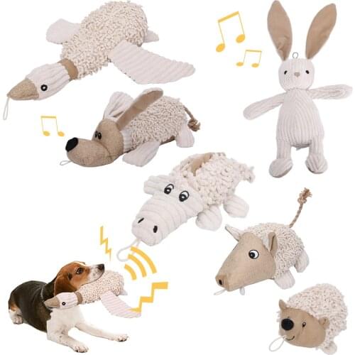 Squeak Dog toys for Small Large Dogs Chew Interactive Toy Animal Shape Dog Squeaky Toy for Aggressive Chewer Pet Dogs Squeaker