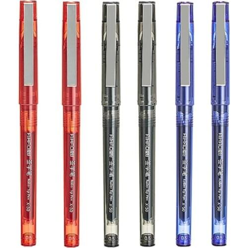 3 pcs Black Blue Red Color roller pen 0.5mm ballpoint gel pens for Signature Stationery Office tools school supplies EB657