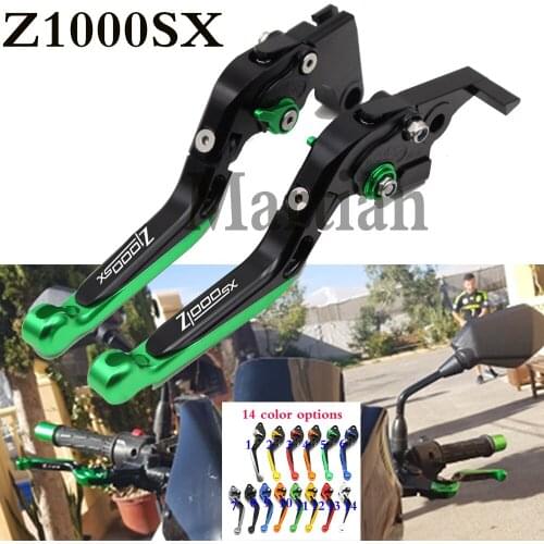 For KAWASAKI ZX10R Z1000SX Z1000 Z800 Z750 ER-5 Motorcycle Folding Extendable Brake Clutch Levers