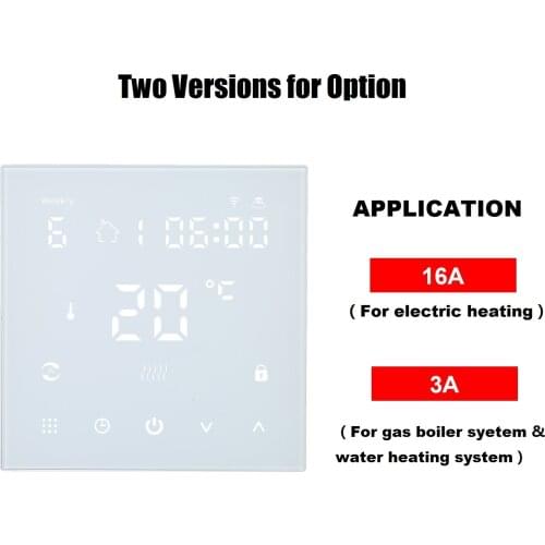 Wi-Fi Smart Digital Thermostat Temperature Controller APP Control LCD Touch-Control Panel Programmable Timer Electric Heating