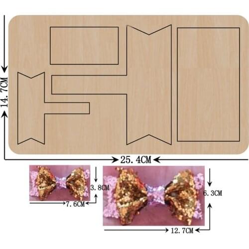 Big Bow Wooden Cutting Die Stencils & Bowknot Wood Knife Blade Punch Dies Mould Fit Common Cutting Machine In the market