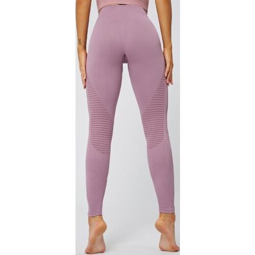 Newest Custom Seamless Exercise Fitness Pants Women Nude High Waisted Yoga Pants