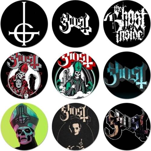 Ghost band Icons Pins Badge Decoration Brooches Metal Badges For Clothes Backpack Decoration 58mm