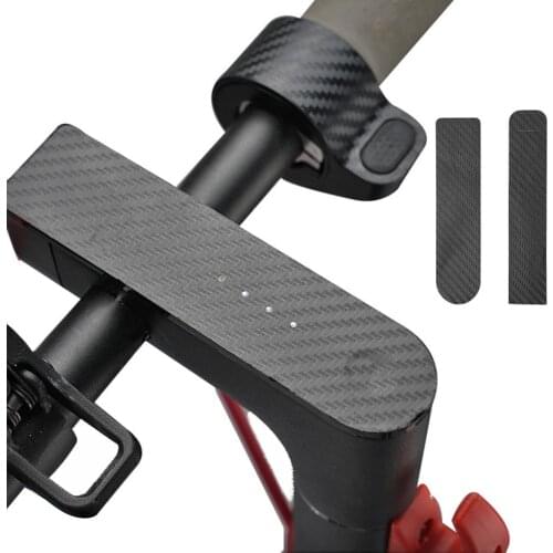 2pcs For Xiaomi M365 Eletric Scooter Central Control & Accelerator Film Anti-slip Stickers Scooter Carbon Fibre PVC Sticker