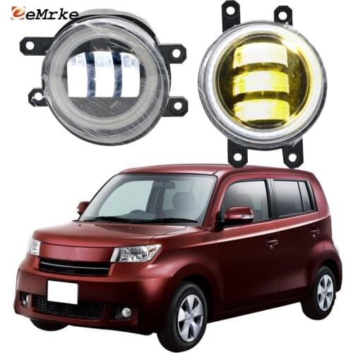 2Pcs for Toyota bB /Scion bb (QNC20) 2006-2013 2014 2015 2016 Led Angel Eye DRL LED Fog Lights Lamp Lens Daytime Running Light
