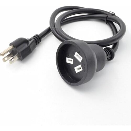 5-15P to SAA Australia 3pin female Socket 5-15P+SAA 3Pin female Socket Short Adapter Cable For UPS PDU 100cm Power Cord