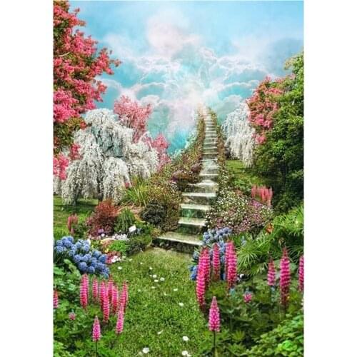 Adult 5D Diamond Painting Landscape Ladder Full Diamond Embroidery Set DIY Home Decoration 30*40
