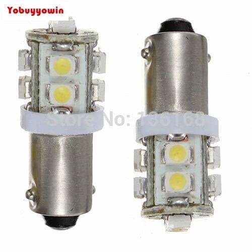 Free Shipping 10 Pcs Bombilla Luz Lateral LED para Coche T11 BA9S T4W 10-SMD Blanco Alta Potencia 12V