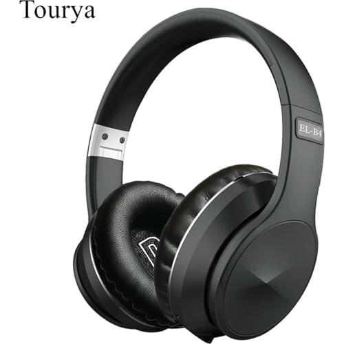 Tourya B4 Bluetooth Headphones Wireless Headsets Headphone Earphone With Mic Bass Stereo Support TF Card For PC Smartphone music
