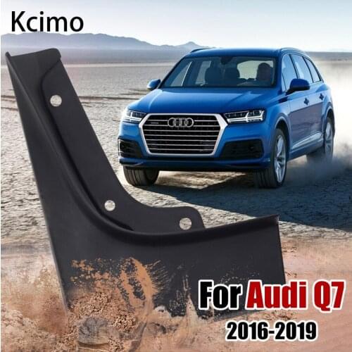 Kcimo For Front Rear Car Mudflap Fender Audi Q7 4M 2016 2017 2018 2019 Mud Guard Flaps Splash Flap Mudguards Accessories