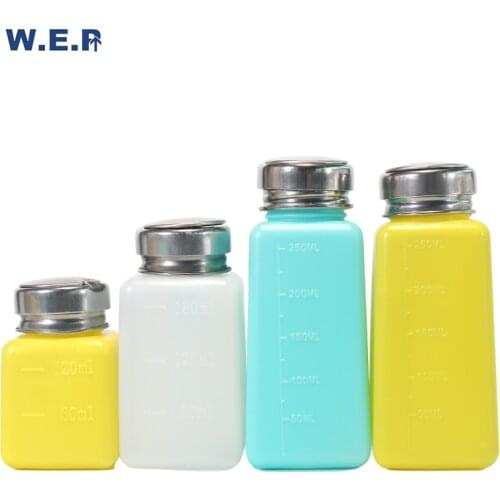 WEP 1Pcs Alcohol Bottle Cosmetic Container Detergent Bottle Nail Polish Remover Storage Bottle