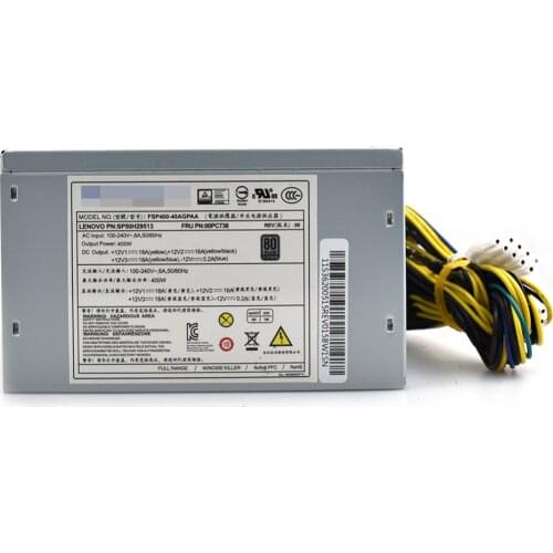 For Lenovo FSP400-40AGPAA Server Power Supply 400W 10pin With Graphics Card 6pin