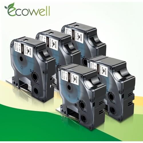 Ecowell Multisize Industrial Heat Shrink Tube 18051 18052 18053 18054 18055 18056 18057 18058 1805443 for Dymo Rhino label maker