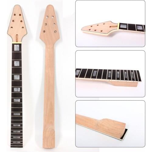 L3 Mahogany made Electric Guitar Neck 22Fret 24.75inch Ebony Fretboard Unfinished #L1